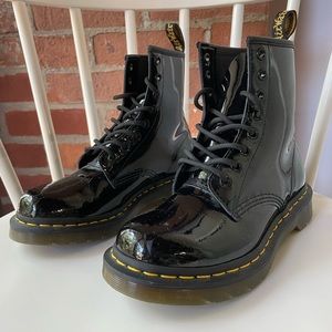 Dr. Martens Patent Leather Lace Up/Combat Boots